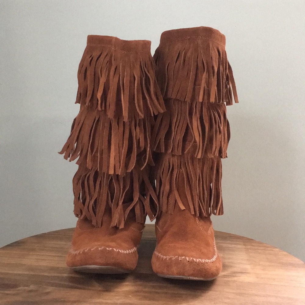 Lauren Conrad Suede Moccasin Boots